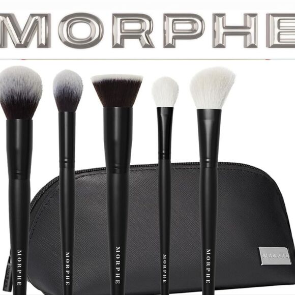 Morphe Face The Beat 5-PC Brush Collection & Bag - Picture 1 of 11
